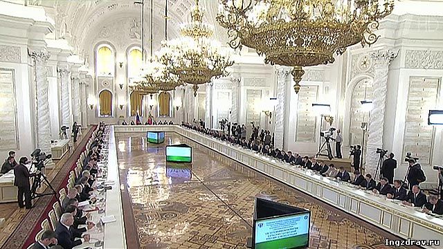 Глава Ингушетии принял участие в заседании Госсовета России